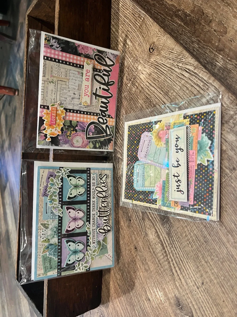 Assorted Inspirational Greeting Cards - Pink, Black, Multicolor